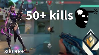 50 Kills against VCT Champions Reyna Radiant VOD [upl. by Aknaib896]