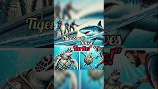 quotHero Shark Rescues Trapped Sea Turtlequot🦈🐢shorts​ wholesome ​ heartwarming ​ story ​ animals ​ [upl. by Yraeg]