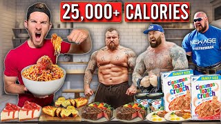 Eating 2x The Worlds Strongest Mans Diet in ONE DAY [upl. by Xed962]