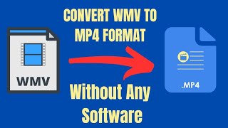 Convert WMV to MP4 for FREE  EASY Method No Software Needed [upl. by Aivatra]