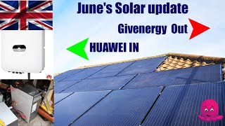 Junes solar update  Givenergy battery uninstalled [upl. by Hardie]