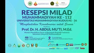 Resepsi Milad Muhammadiyah Ke 112 dan UMKU Ke 26 Bersama Menteri Pendidikan Dasar dan Menengah RI [upl. by Caritta]