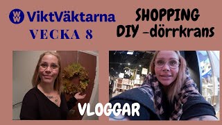 VLOGG 92  SHOPPING  DIY DÖRRKRANS [upl. by Yecnahc]