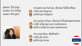 Ich gehe ich laufe ich esse auf Thai🇹🇭 [upl. by Wehttan]