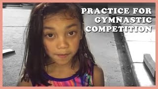 Naura amp Neona Practice for Gymnastic Competition 2015 [upl. by Cooper]