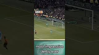 most impressive derby ever manchesterunited manchestercity derby football premierleague [upl. by Hairakcaz848]