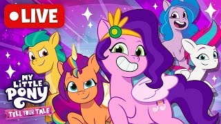 🔴 All Episodes My Little Pony Tell Your Tale S1 MLP G5 LIVE Childrens Cartoon [upl. by Ahsir]