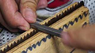 Handsaw  Woodsaw  How to sharpening correctly  Woodworking tools [upl. by Dynah]