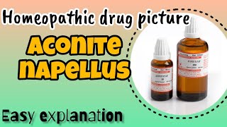 Aconite Napellus Homeopathic drug picture  Easy Explanation [upl. by Rizzo813]