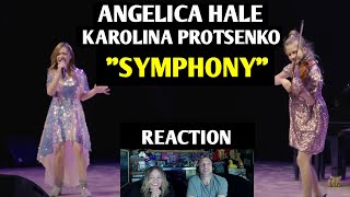 Reaction  Symphony Clean Bandit  Angelica Hale ft Karolina Protsenko on Violin [upl. by Emerej794]