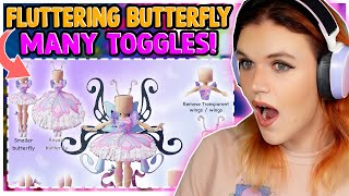 CONCEPT NEW FLUTTERING BUTTERFLY SET TOGGLES So CUTE 🏰 Royale High TOGGLE CONCEPTS [upl. by Stanwin879]