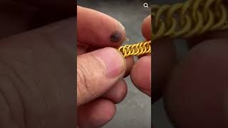 Gold Chain Ring making [upl. by Donaldson]