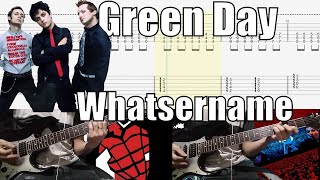 Green Day Whatsername Guitar Cover With Tab [upl. by Brufsky]