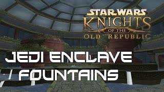 Knights of the Old Republic II Dantooine Jedi Enclave Fountains [upl. by Annazor266]