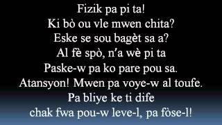 Ti Zozo Lyrics [upl. by Borras]