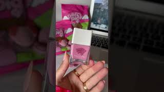 NailsINC Percy Pig Scented Nail Polish Duo [upl. by Adnocahs]