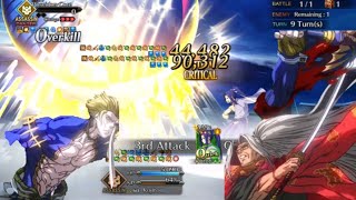 FGO NA Sasaki Kojiro VS Poseidon Central Core [upl. by Stanfield]