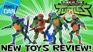 Rise of the TMNT SDCC Exclusive Figures Review  Teenage Mutant Ninja Turtles Toys [upl. by Rimaj]