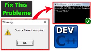 source file not compiled c error  source file not compiled dev c windows 10 [upl. by Vergil]