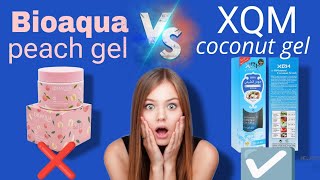 Bioaqua Peach gel Vs XQM cleansing gel reviews dont skip video wait for endmrjuttmakeupstore [upl. by Eciruam]