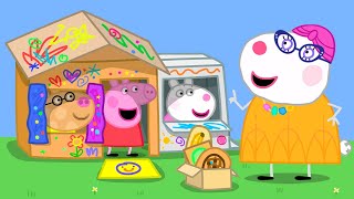 Building A Cardboard House 📦  Peppa Pig Official Full Episodes [upl. by Epotimet]