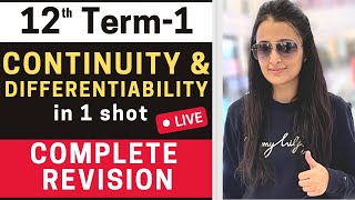 CONTINUITY amp DIFFERENTIABILITY COMPLETE REVISION CBSE 12th TERM 1 MCQ Tricks  NEHA AGRAWAL [upl. by Ajssatan517]