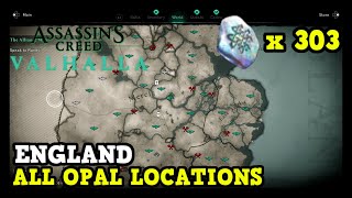 Assassins Creed Valhalla England All Opal Locations 303 Opal Locations in England [upl. by Deyas]