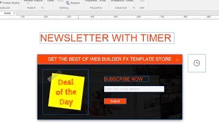 WYSIWYG Web Builder 12 How to create a Popup form with timer Newsletter spanish [upl. by Almond]