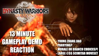 REACTIONTHOUGHTS Dynasty Warriors Origins 13 Minute Gameplay Demo [upl. by Thomasina]