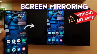 How to do Screen mirroring from mobile to tv without any apps Connect mobile and tv without apps [upl. by Getter930]