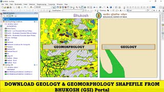 Download Geology amp Geomorphology Shapefile from Bhukosh Portal [upl. by Ecined464]