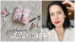 HOLIDAY MAKEUP🚨SEPHORA FAVORITES GIVE ME MORE LIP SET SWATCHESREVIEW [upl. by Rizzo376]