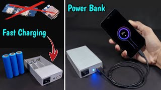 How To Make Power Bank Without Power Bank Module With Fast Mobile Charging Support [upl. by Rednal]