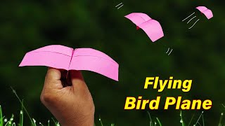 Paper Flying Bird Plane  Paper Plane Flying Like Bird [upl. by Oyek]