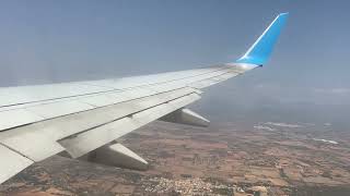 EnterAir 737800 approaching and landing at Palma de Mallorca [upl. by Lalib]