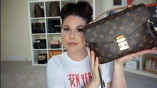 LOUIS VUITTON Pochette Metis  Review 2017 [upl. by Dolley]