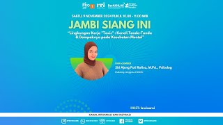 🔴LIVE JAMBI SIANG INI  SABTU 09 NOVEMBER 2024 [upl. by Akenahs]