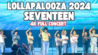 4K SEVENTEEN  LOLLAPALOOZA BERLIN 2024  FULL CONCERT PERFORMANCE [upl. by Blinny]