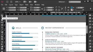 How to customize resume templates bar chart in InDesign  5 of 11  Customizing bar chart [upl. by Ladnyc]