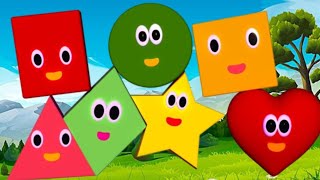 The Shapes SongWe are ShapesTriangle Rectangle Circle Oval Square Song Learn Shapes NameCLKIDSTV [upl. by Akinaj]