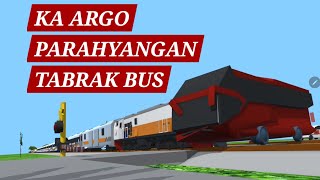 KA ARGO PARAHYANGAN TABRAK BUS ARGA MAS [upl. by Tracy]