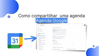 Como compartilhar uma agenda  Agenda Google [upl. by Ahteral]