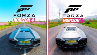 Forza Horizon 4 PC vs Forza Horizon 5 PC  Graphics and Details Comparison [upl. by Aydne839]