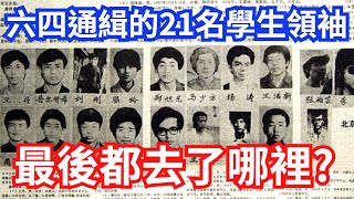 六四天安門 被通緝的21名學生領袖 最後都去了哪裡？ 2023 [upl. by Suirtemid745]