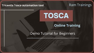 Tosca Training Demo  Tricentis Tosca no coding automation testing tool  tutorial for beginners [upl. by Nosrettap]