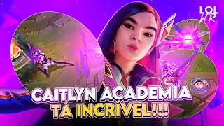 A MELHOR SKIN DA CAITLYN CHEGOU CAITLYN ACADEMIA PODE ENTRAR LoL Wild Rift [upl. by Cerellia]