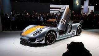 Porsche 918 RSR Concept  2011 Detroit Auto Show  CAR and DRIVER [upl. by Eelan496]