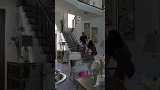 Mom drops baby down the stairs and dad does this shorts [upl. by Aytnahs]