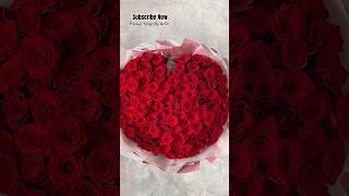 100 Roses🌹 Love❤️ Bouquet💐shorts viralvideo [upl. by Enileve]