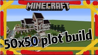 Minecraft How to builds a house 50x50 【timelapse】 [upl. by Reisch]